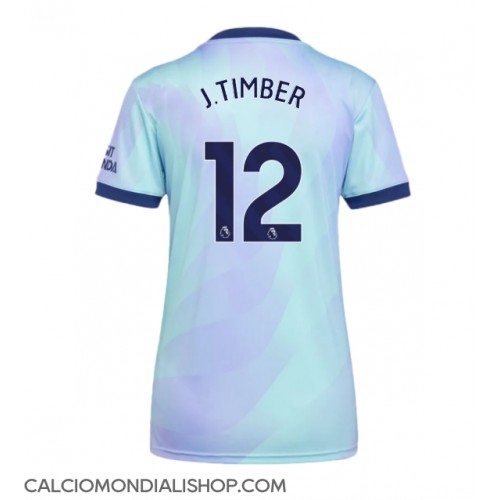 Maglie da calcio Arsenal Jurrien Timber #12 Terza Maglia Femminile 2024-25 Manica Corta